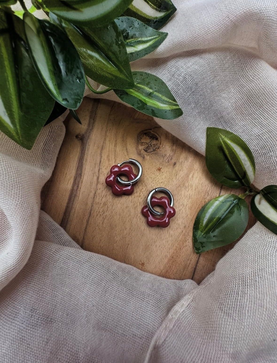Boucles d’oreilles en fleur ❀