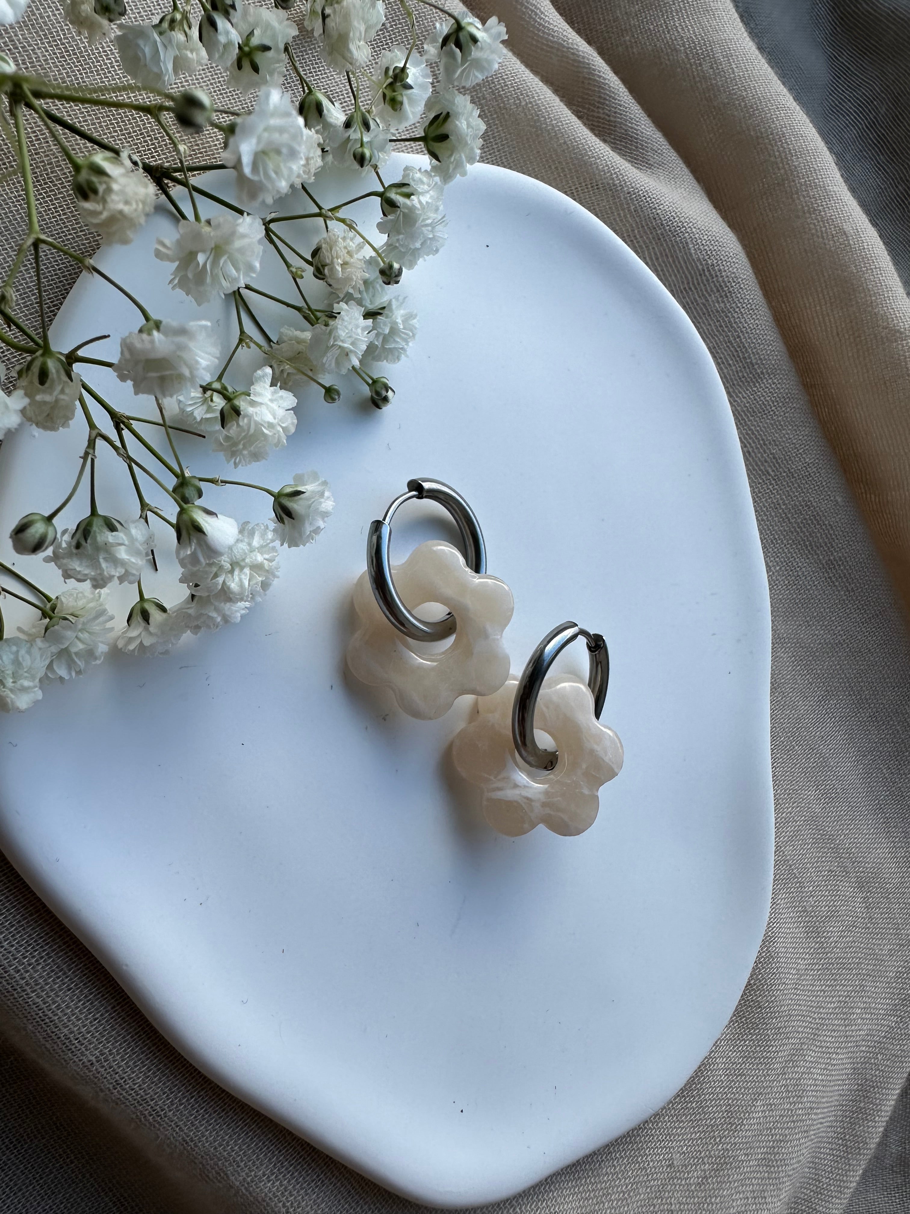 Pampilles beige marbré ❀