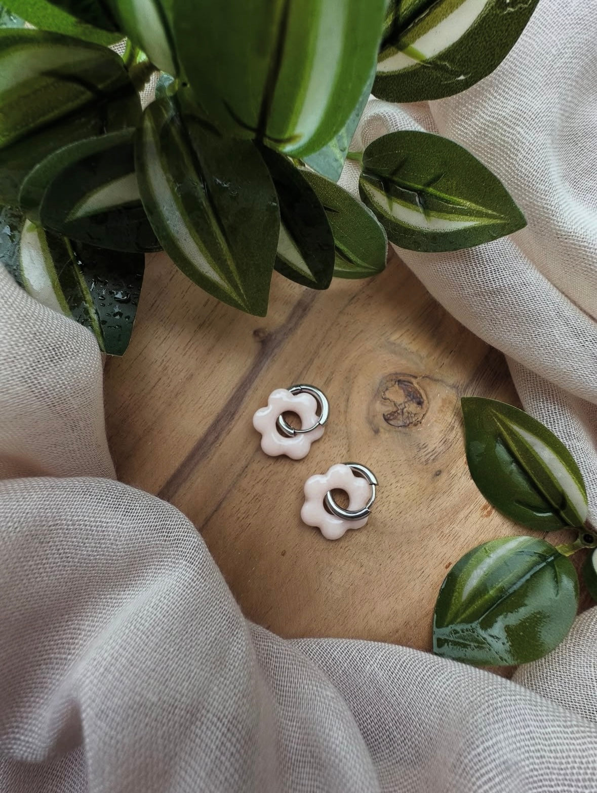 Boucles d’oreilles en fleur ❀