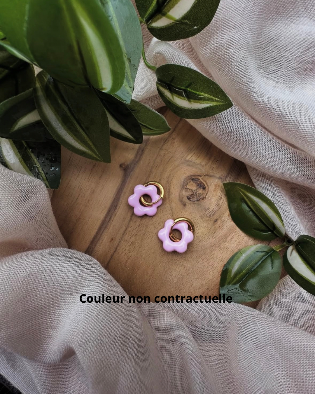 Boucles d’oreilles en fleur ❀