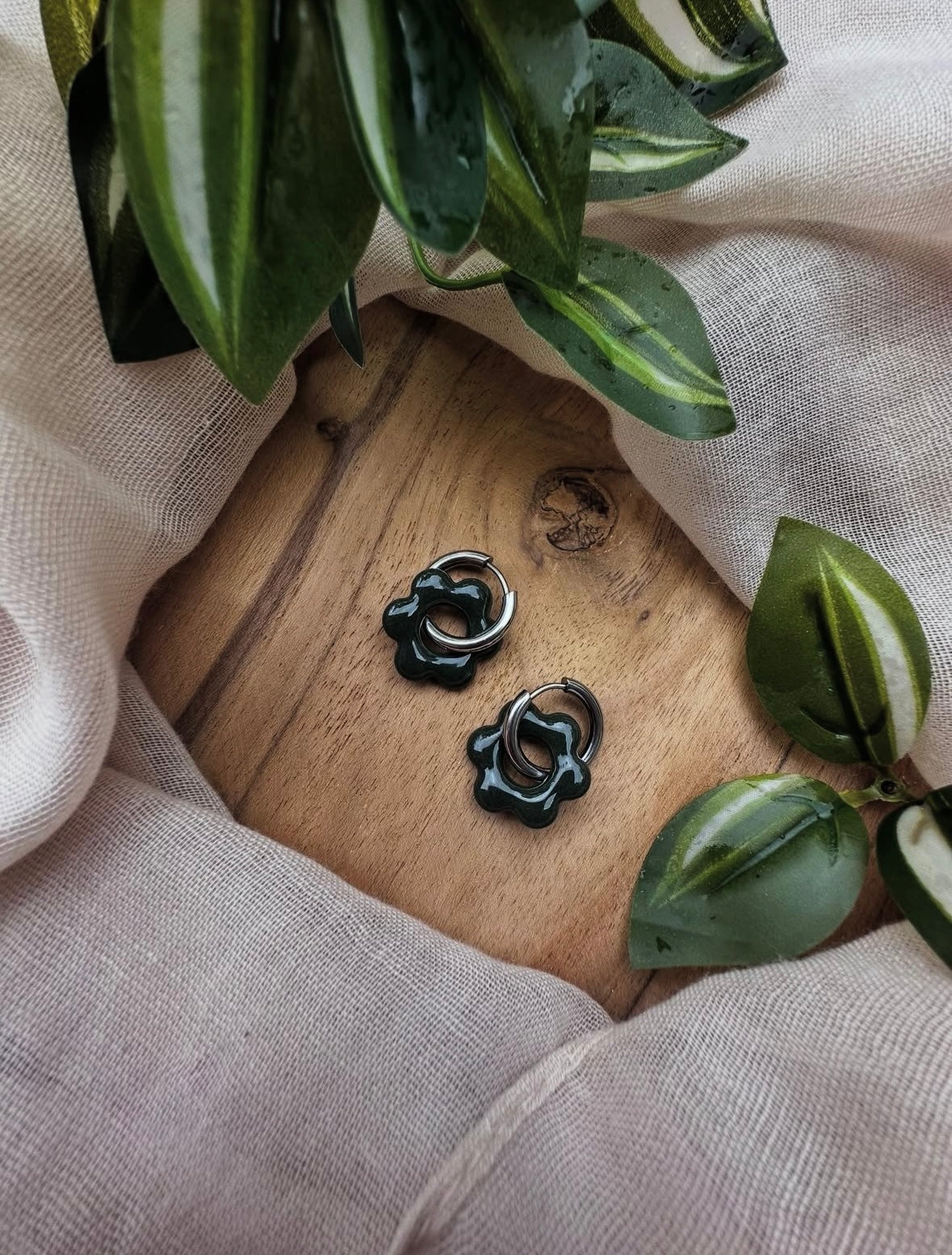 Boucles d’oreilles en fleur ❀