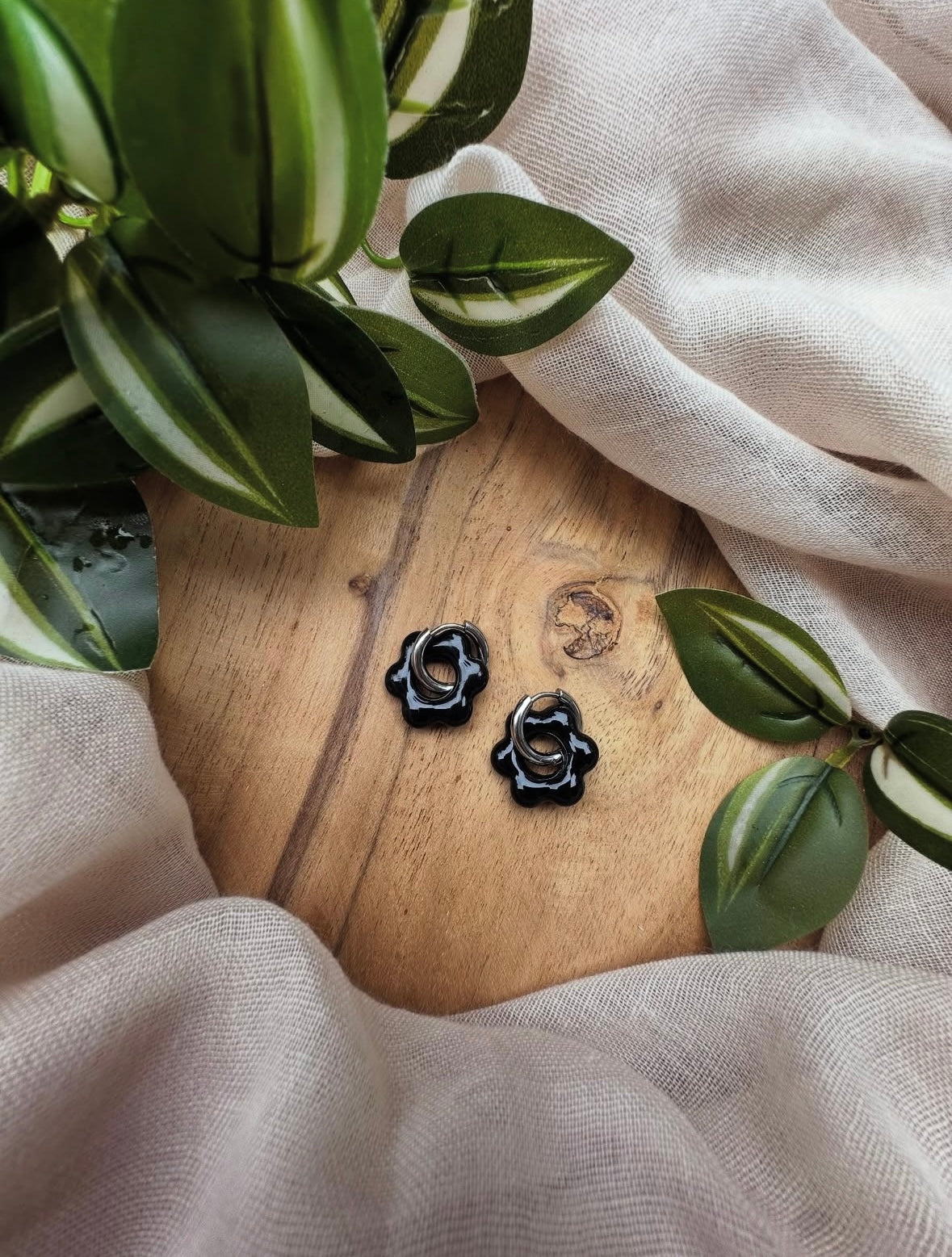 Boucles d’oreilles en fleur ❀