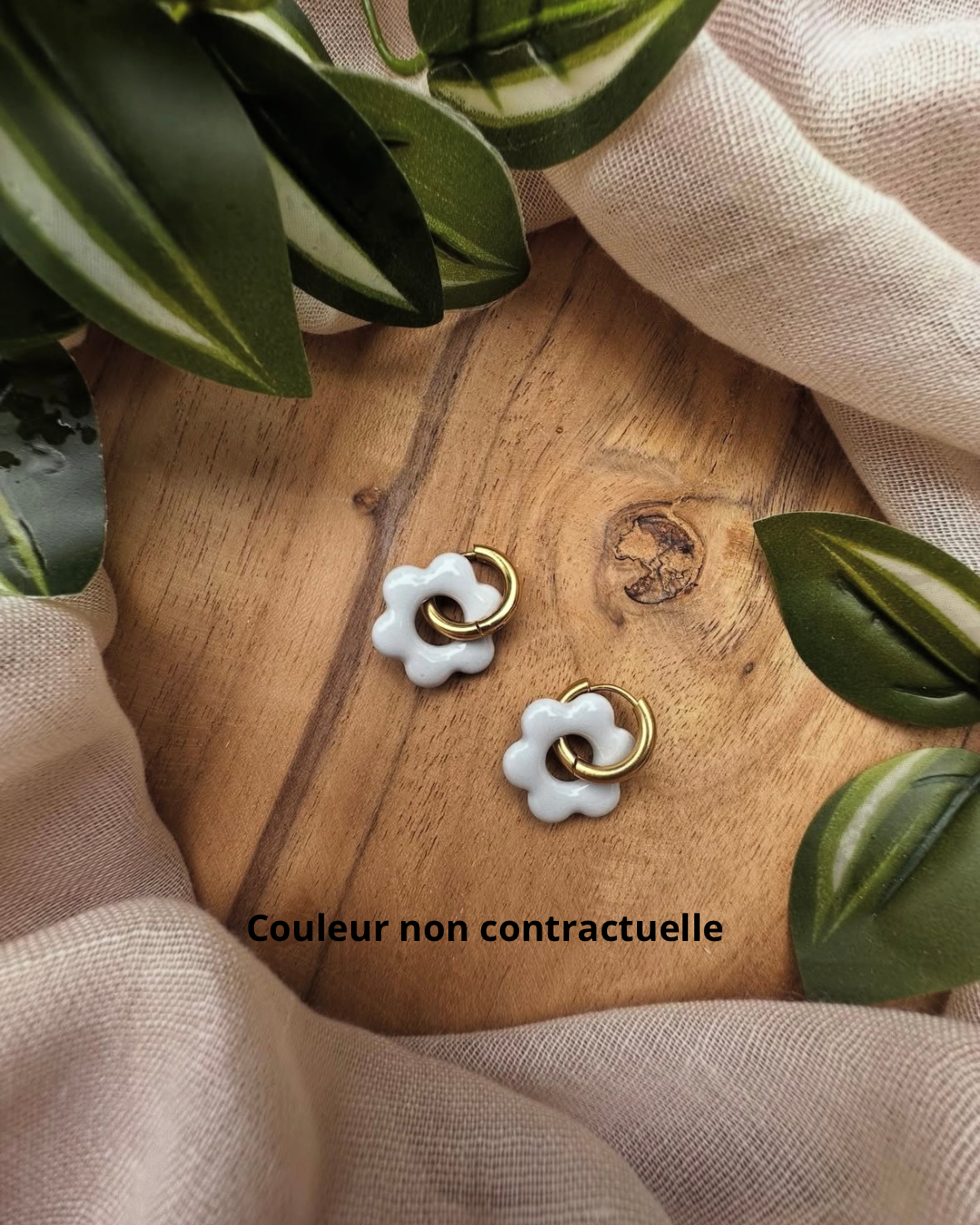 Boucles d’oreilles en fleur ❀