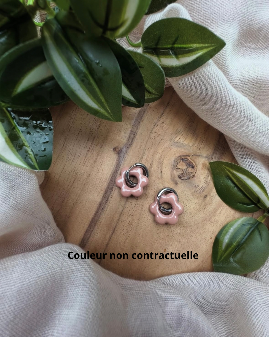 Boucles d’oreilles en fleur ❀