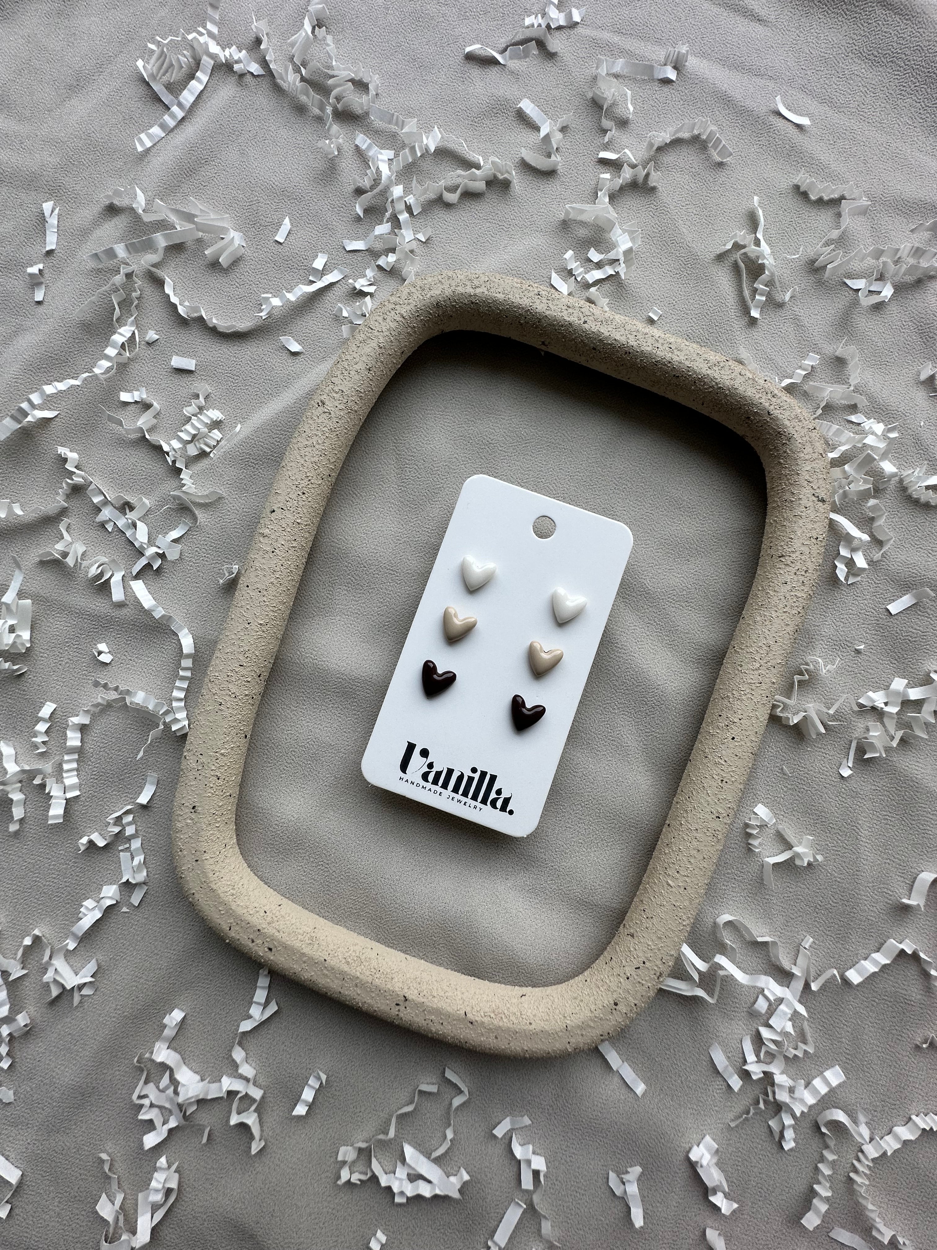 Trio de boucle d’oreille cœur ♡