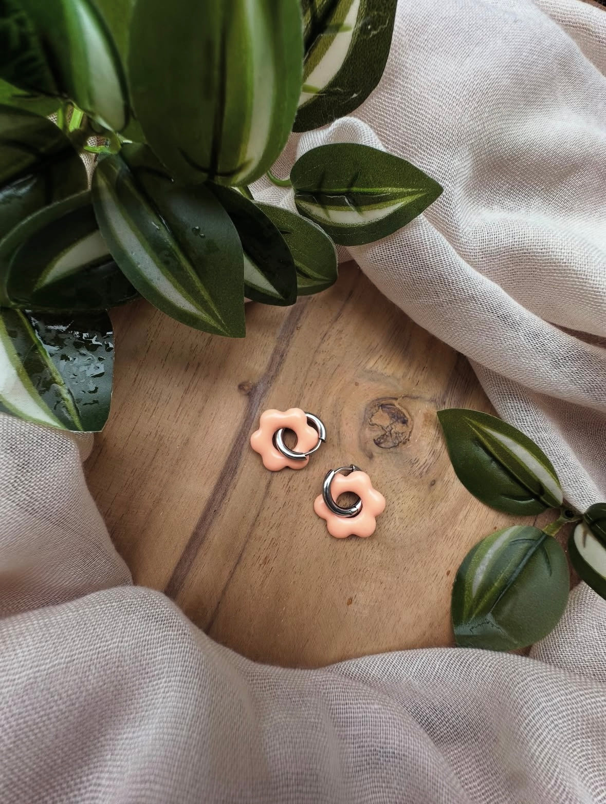 Boucles d’oreilles en fleur ❀