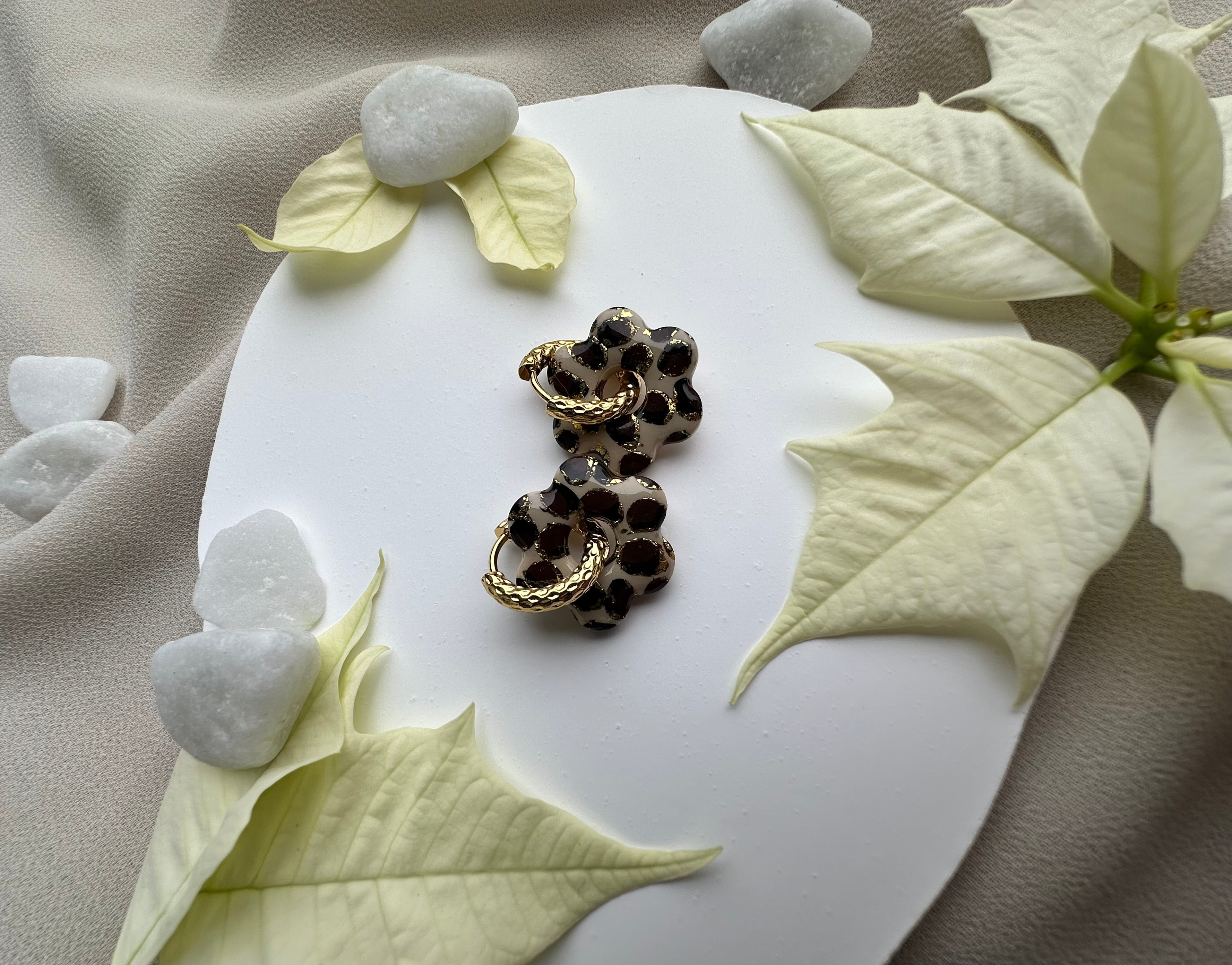 Boucles d’oreilles en fleur ❀