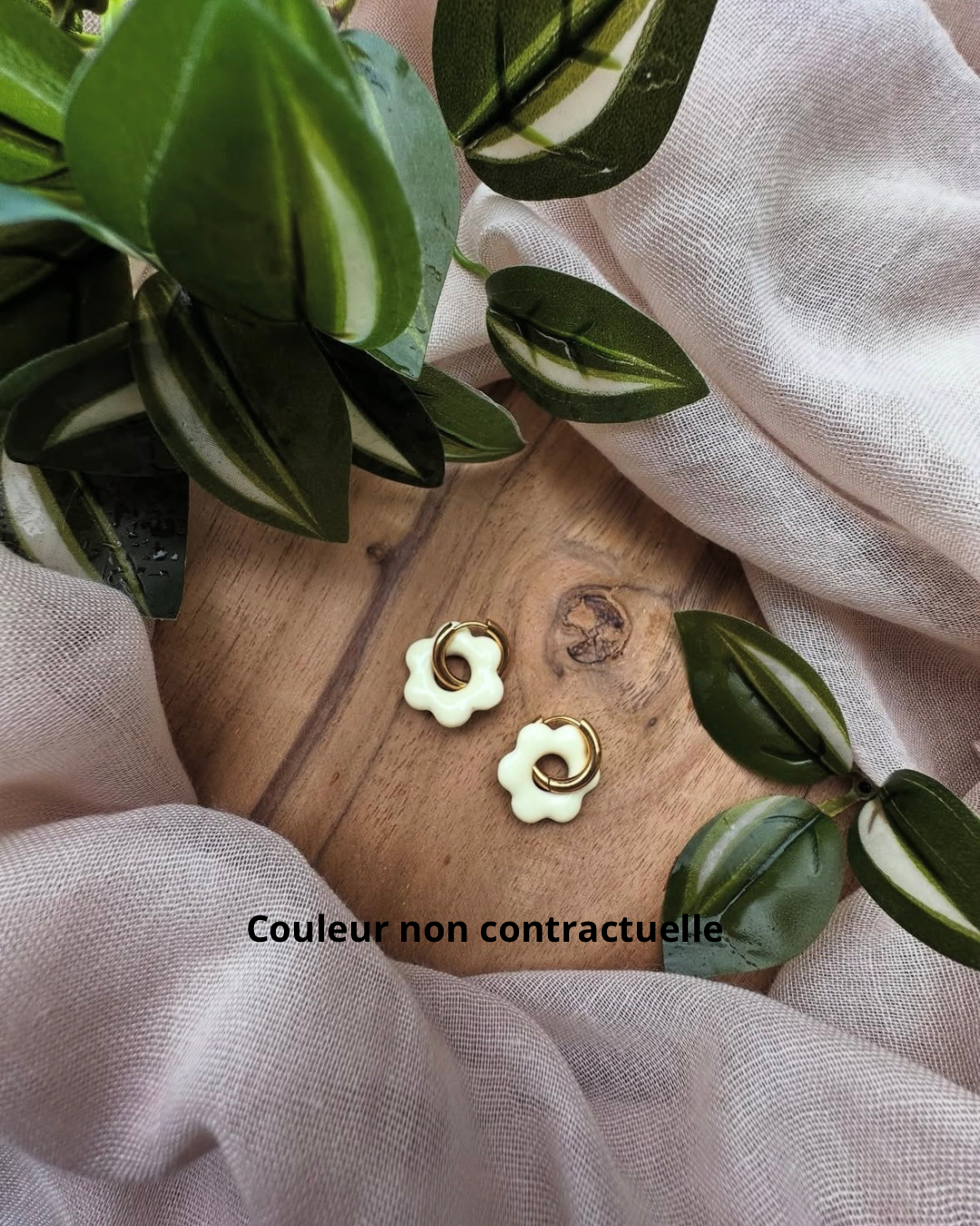 Boucles d’oreilles en fleur ❀