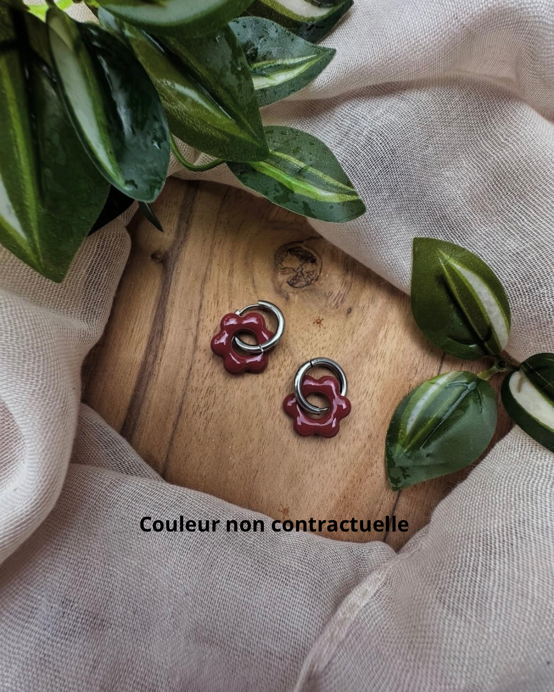 Boucles d’oreilles en fleur ❀