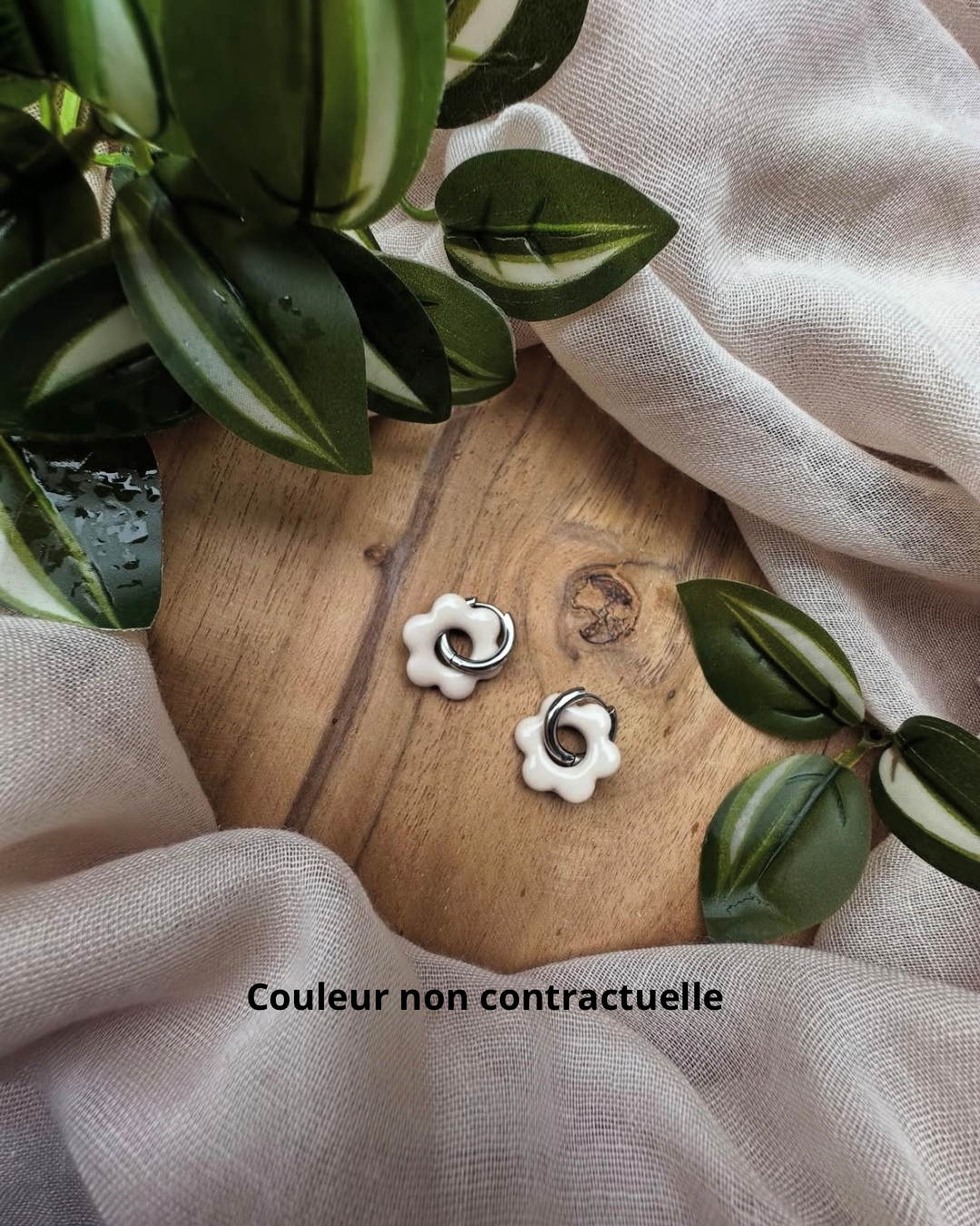 Boucles d’oreilles en fleur ❀