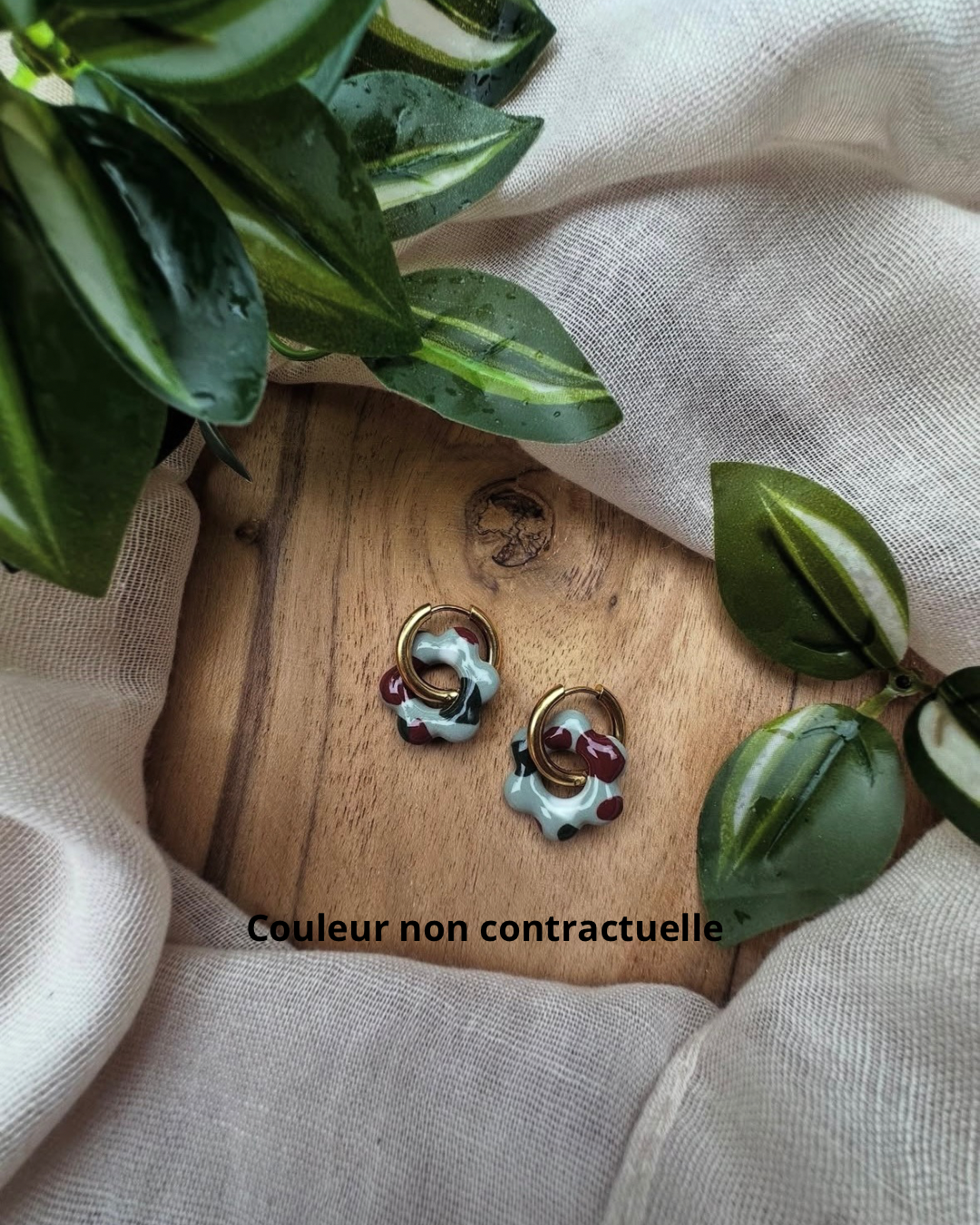 Boucles d’oreilles en fleur ❀