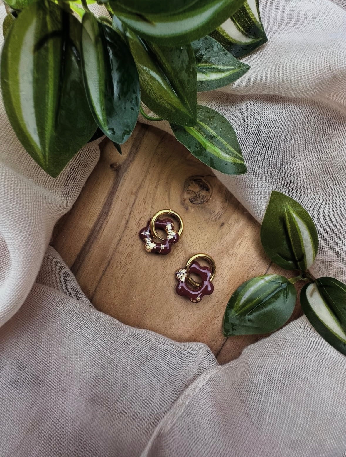 Boucles d’oreilles en fleur ❀