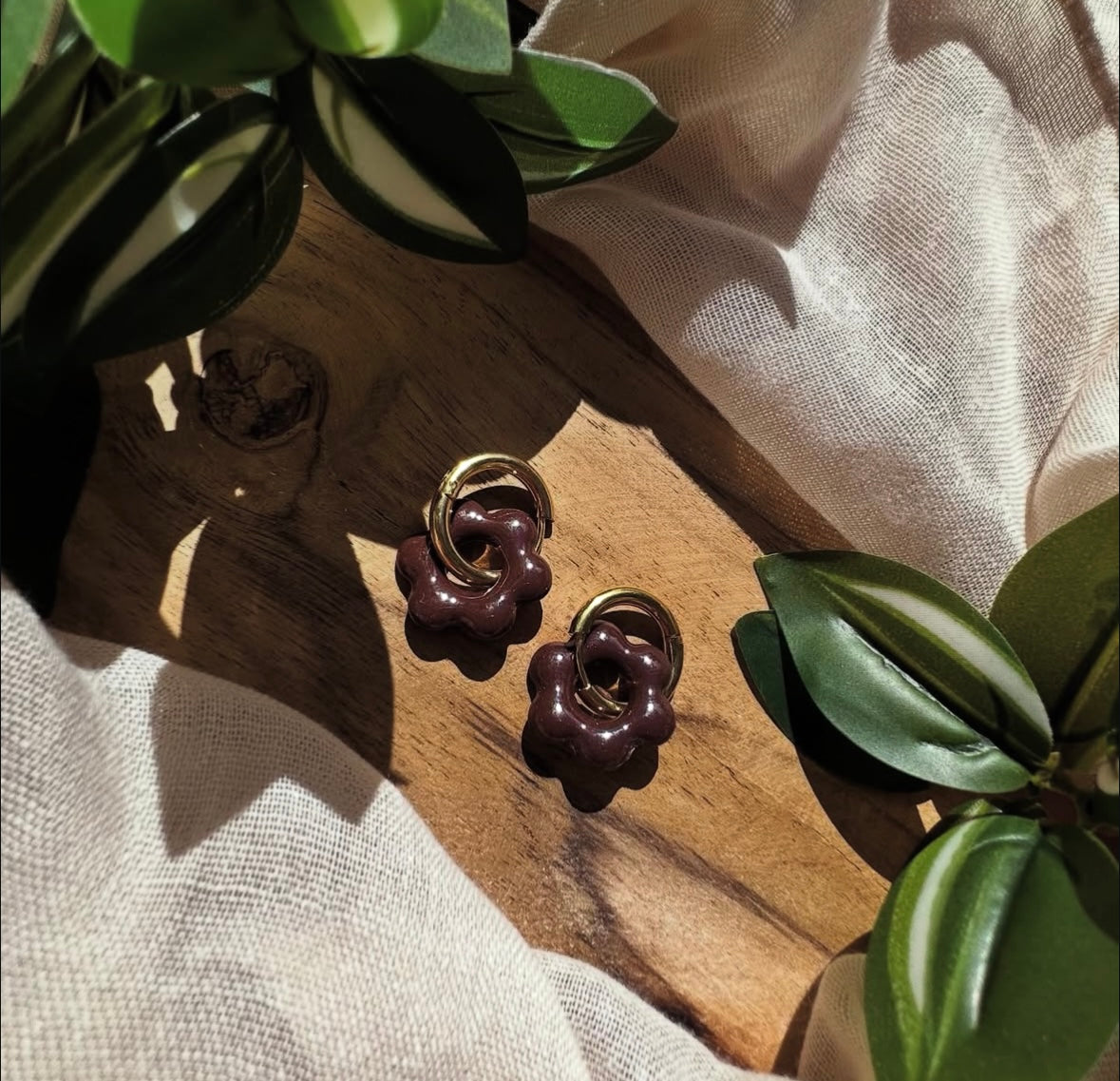 Boucles d’oreilles en fleur ❀