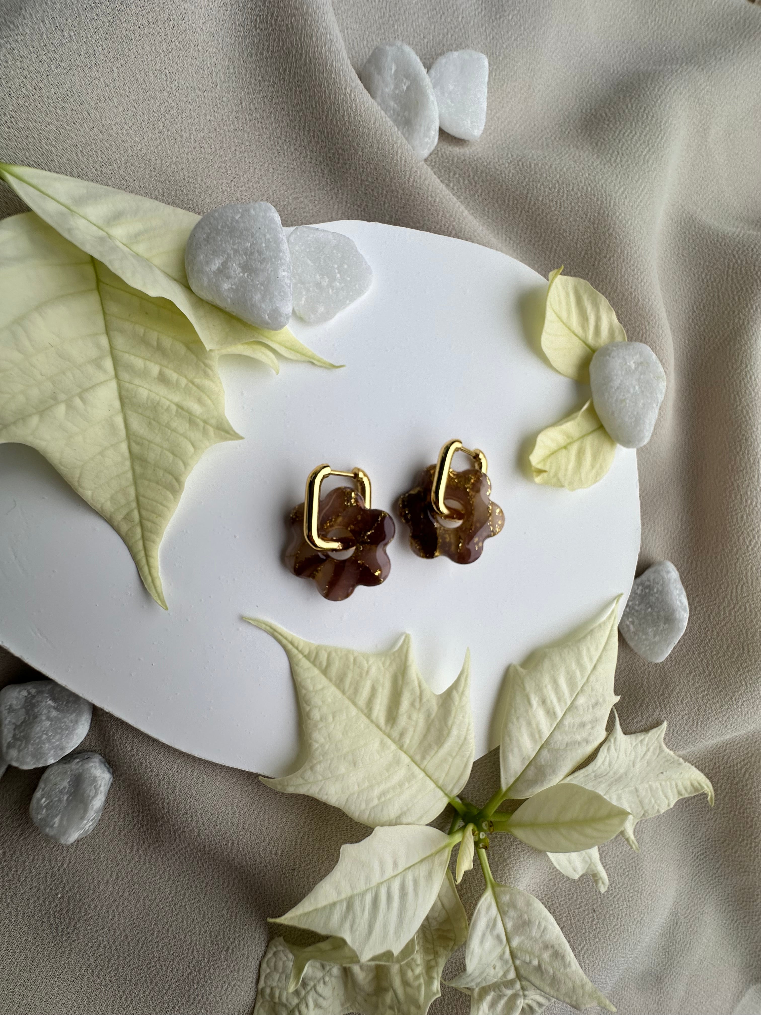 Boucles d’oreilles en fleur ❀