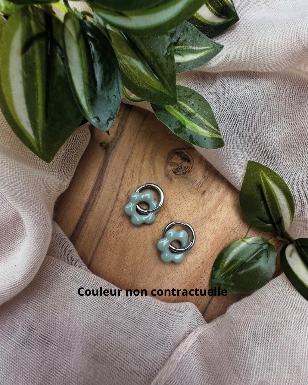 Boucles d’oreilles en fleur ❀