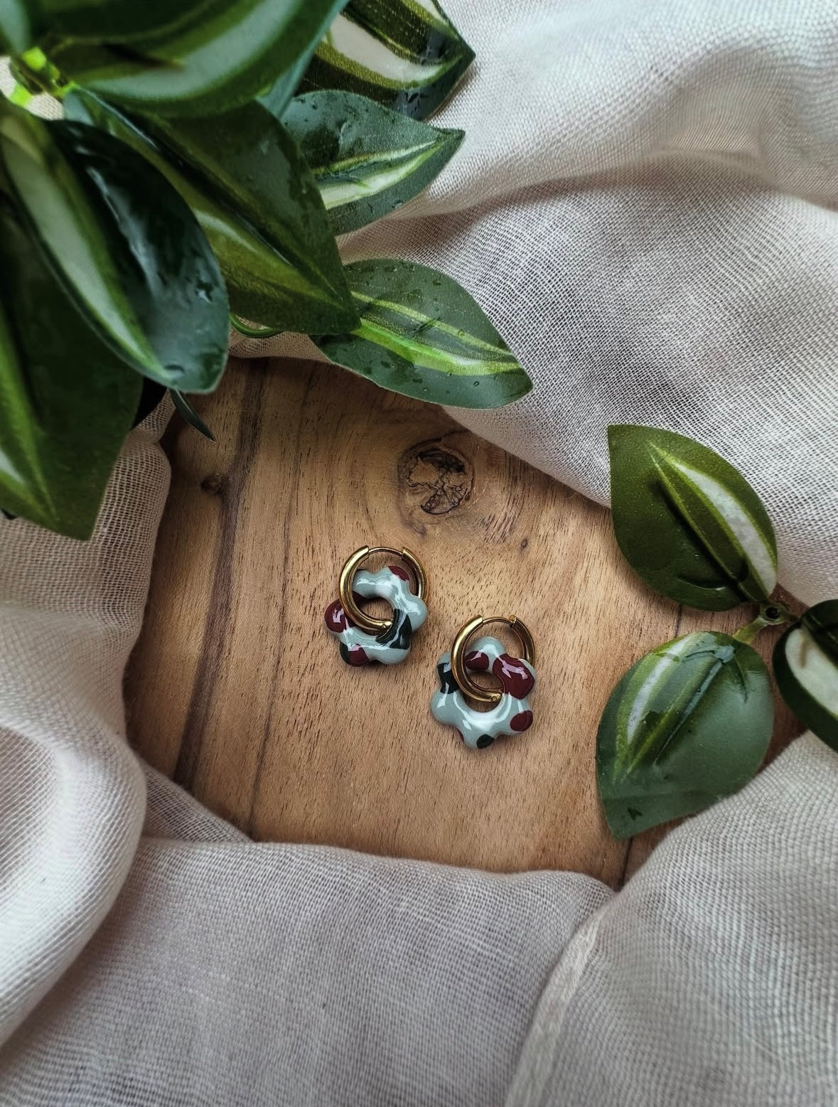 Boucles d’oreilles en fleur ❀