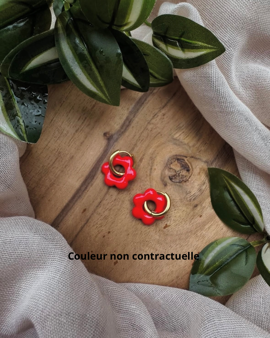 Boucles d’oreilles en fleur ❀