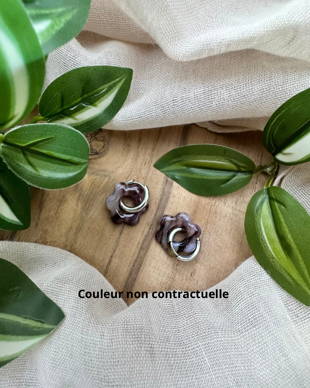 Boucles d’oreilles en fleur ❀