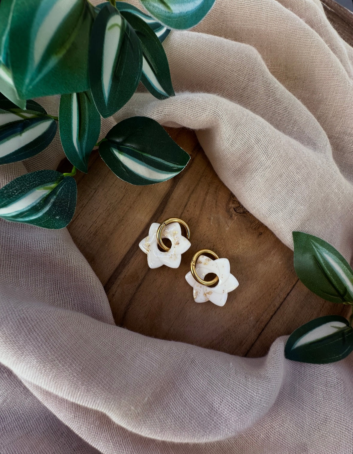 Boucles d’oreilles floral ❀