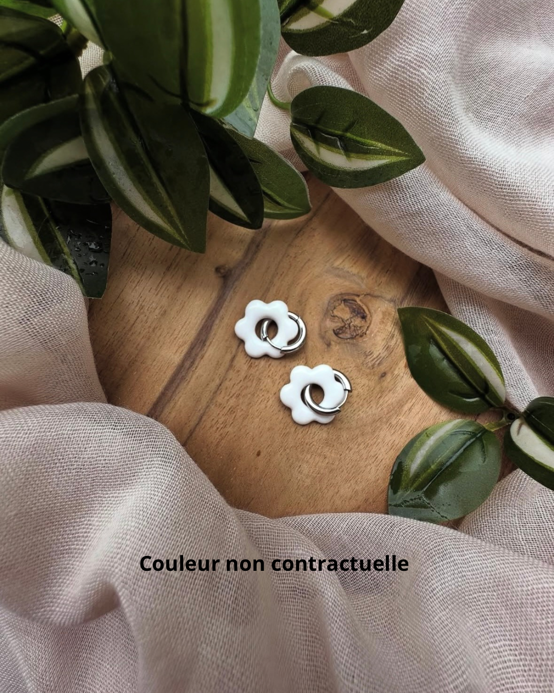 Boucles d’oreilles en fleur ❀