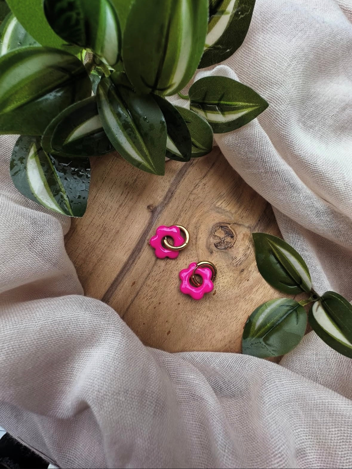 Boucles d’oreilles en fleur ❀
