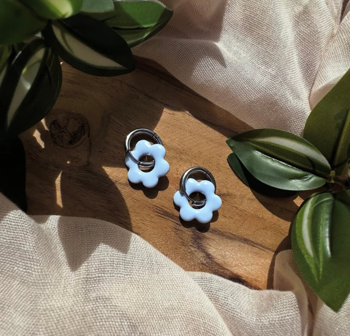 Boucles d’oreilles en fleur ❀