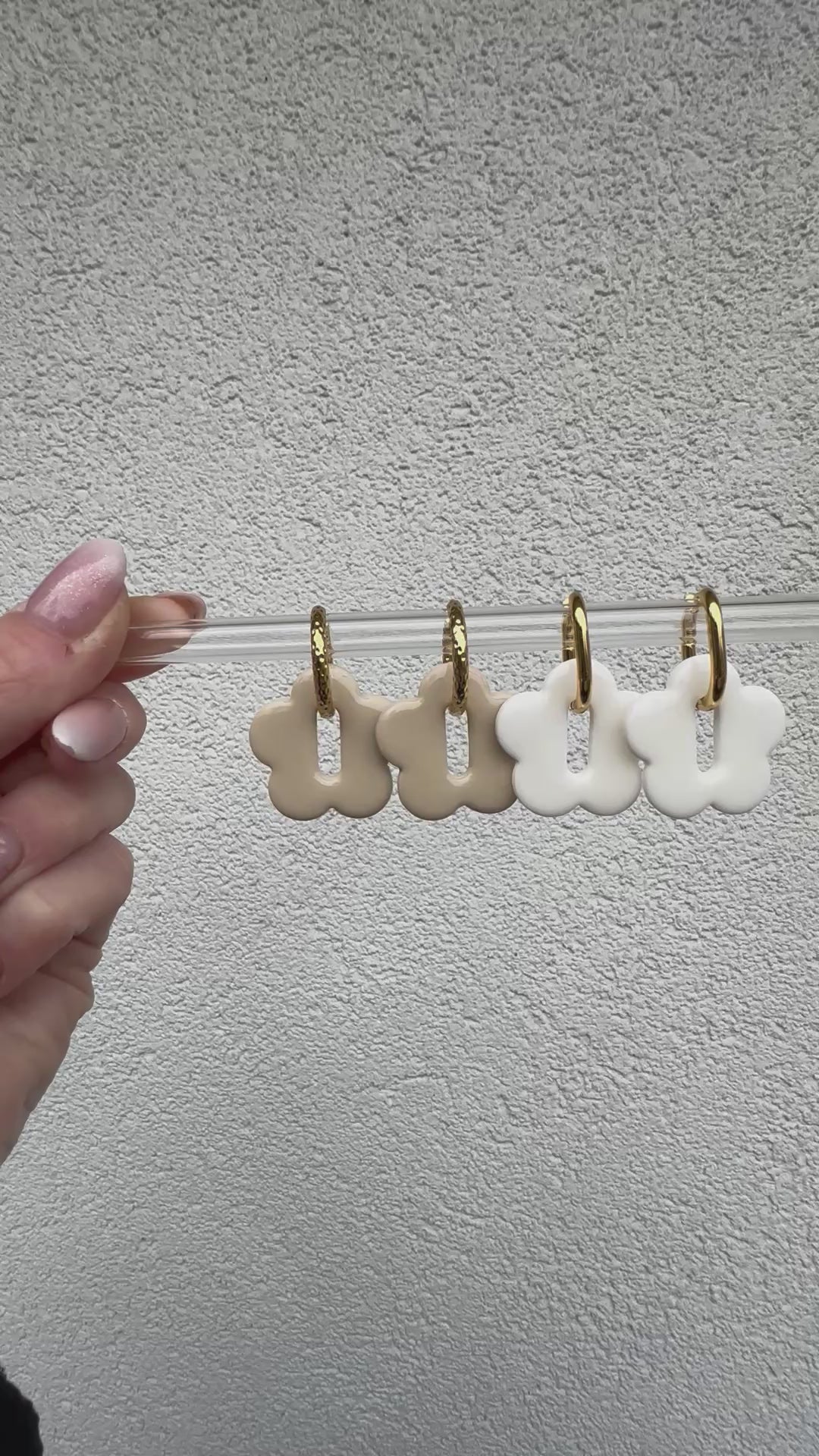 Boucles d’oreilles fleur « Liam »  ❀